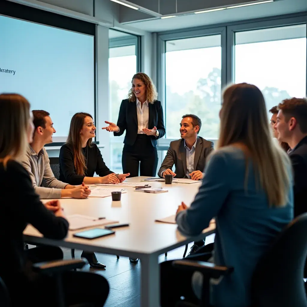 Creative team brainstorming